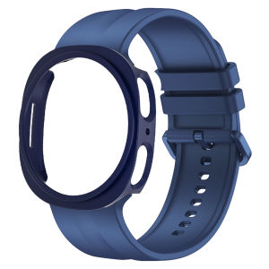 GEEKTHINK | Vỏ Máy Tính PC Khung Cứng Samsung Galaxy Watch 9/8 Kèm Dây Đeo Silicon 44mm/40mm - Phụ Kiện Bảo Vệ Đồng Hồ