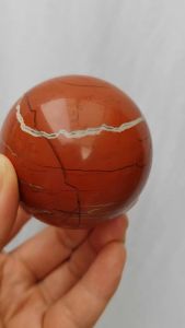 Magical Natural Red Jasper Stone Ball Quartz Crystal Mineral Reiki Treatment Home Office Degaussing Decoration Collection Gem