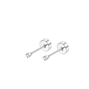18 Pairs 14K Gold Plated Surgical Steel Screw Flat Back Stud Earrings Tiny Cartilage Earring Sets For Multiple Piercing 2mm