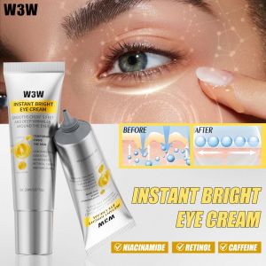 W3W Brightening & Firming Eye Cream (20ml) | With Niacinamide Hyaluronic Acid Caffeine & Centella Asiatica | Reduces Dark Circles Puffiness & Fine Lines | 24H Hydration Restores Skin Barrier | For Glowing Under-Eye