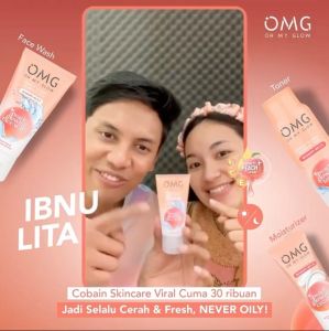 🩷 JAYA 🩷 OMG Oh My Glow BUNDLE!Bright Booster Super Glow Kit (Face Wash+Moist Cream+Serum+Sunscreen)