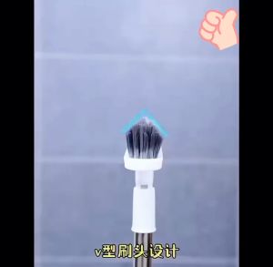 Sikat Lantai Wiper 2in1 / 3in1 Sapu Pembersih Dinding Kamar Mandi Gagang Panjang Lantai Portable Lancip Model V