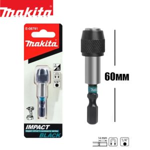 Makita | Makita E-08791 Impact Black Series Magnetic Sleeve Bit Set Socket 60MM 1/4" Hexagonal Handle Sleeve Quick Change Bit Holder