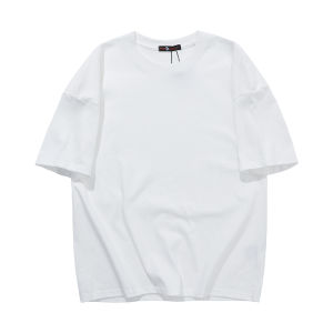 Áo Thun Cotton Nguyên Chất Tay Ngắn Màu Trơn Dáng Rộng Cỡ Lớn Nuclear Explosion Dành Cho Nam Và Nữ Mùa Hè Thường Ngày