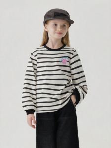 Marc&Janie | Print Striped Girls Long Sleeve T-Shirt