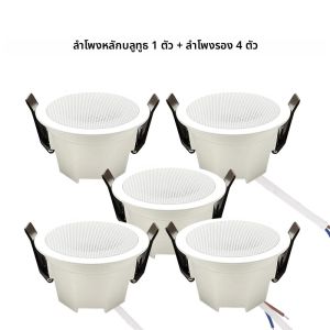 มินิบลูทูธลําโพงเพดานเสียงสเตอริโอเครื่องเสียงภายในบ้านระบบเพลงพื้นหลังสําหรับห้องน้ําห้องครัวห้องนั่งเล่นห้องนอน