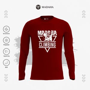 Madaha Kaos Baju Lengan Panjang Dry fit Jersey Olahraga Mountain Climbing Legacy
