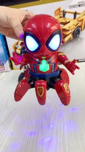 Mainan Spider-Mann Menari Usia 1-3 Tahun dengan Musik dan Lampu Menggunakan Baterai AA