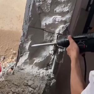 220V Electric Hammer Drill Concrete Perforator Demolition Hammer Electric Pick for Concrete Slotting