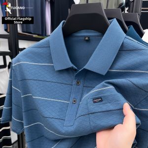 TUCANO | Loose Fit Summer Short Sleeve Polo Shirt for Middle-aged and Elder Men