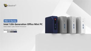 Original Beelink EQ12 Intel 12th N100 Mini PC Windows 11 DDR5 8GB 16GB 500GB NVME SSD Support 2.5Gbps Type C Gaming Computer for Education Office Home Home Theater Multimedia Music Graphic Designer