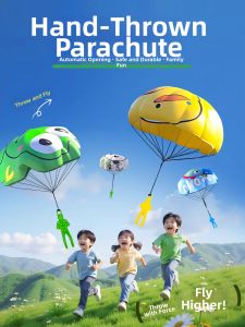 QILEYUAN | Hand Throwing Interactive Parachute Toy for Children