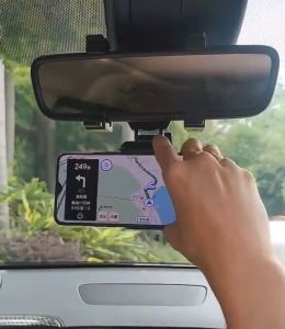 ติดกระจกมองหลัง ที่จับโทรศัพท์ในรถ ยึดกับกล้องติดรถได้ ขายึดกล้องติดรถยนต์ ที่วางโทรศัพท์กระจกมองหลังGPS