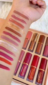 ErshiQi 12Pcs Lipstick Set Long Lasting Waterproof Matte Lip Gloss Set Non Stick Cup Lipgloss Lip Tint 12 Colors
