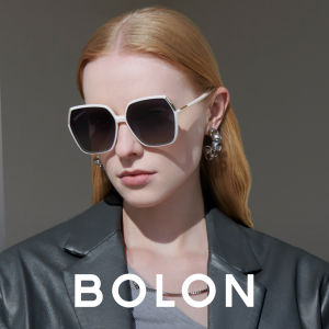 BOLON | Polarized Large Frame White Sunglasses for Women