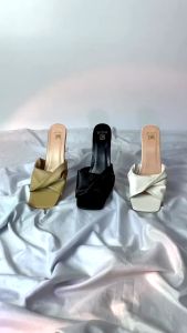 【COD】MYJUMP Korean Style Womens Sandals PH 2025 | 2 Inch Elegant Heels - Retro Classic Party Sandals for Casual & OOTD | Valentines Day Gift (Size 36-40)