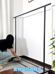 F&G ราวตากผ้า Drying Racks ราวเเขวนผ้าเหล็ก ราวแขวนผ้า พร้อมตะขอ โครงเหล็กเเข็งเเรง เเขวนได้20ตัว ประกอบง่าย