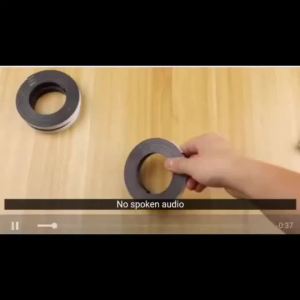 Flexible Self Adhesive Magnet Tape 1cm Width 1mm Thick 1 Meter