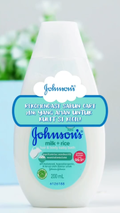 JOHNSONS Milk + Rice Hair & Body Baby Bath Refill 600ml | Sabun Bayi 2in1