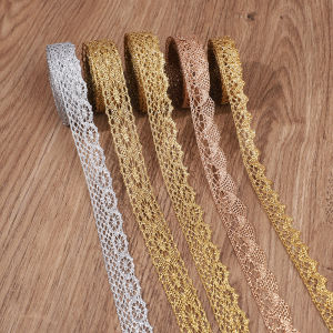 5/10Yard Gold Silver Lace Net Trim Ribbon: A Guide for DIY Wedding Accessories
