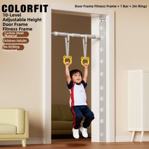 ColorFit | Multi-functional Door Frame Pull-up Bar and Ring Training Equipment