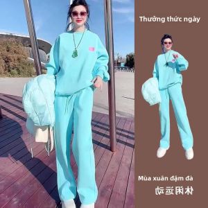 LIANGYILAILIN | Bộ Đồ Thể Thao Dày Lót Bông Thời Trang