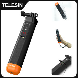 TELESIN Buoyancy Bar Selfie Stick Waterproof Selfie Stick With Hand Strap Wireless Remote Control For Gopro Hero 9 10 11 12