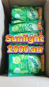 Sunlight Jeruk Nipis 2000 Ekonomis Cairan Pencuci Piring Paket 12 pcs