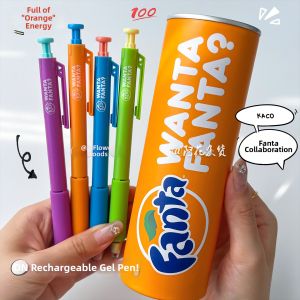 Kaco | Fanta Collab Creative Can Style Study Pen Black