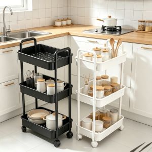 MINGZHIYIFAN | Multi-functional Kitchen Storage Rack For Microwave Oven Pots and Pans