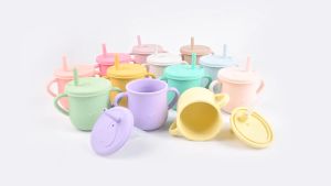 Ready Stock Baby Infant Training Silicone Cup Eco Friendly Free BPA Baby bottle Baby Drinking Cup baby Training Cup