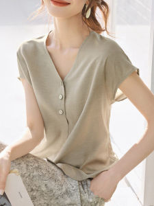 DAIXIANGFEIZI | Fashionable V-Neck Summer Blouse