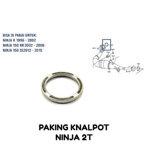 Paking Knalpot Ninja 2T - Packing Asbes Gasket Exh Pipe Kenalpot Knalpot Ninja 2 Tak Ninja 150 R 150RR