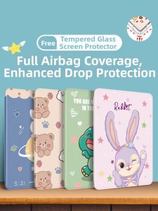 Q-BOSS | Full Coverage Airbag Silicone Case for iPad Compatible with Multiple Models