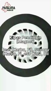 Kipas Pendingin Beat Karbu-FI Lama & Scoopy Karbu-F1-eSP K16 & Spacy Karbu-F1-FI & Vario 110 FI-New eSP 2014 Fan-Pendingin Magnet-Magnit-Radiator-Generator