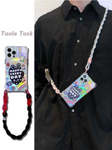 Dipai Brand Customizable Graffiti Cat Design Phone Case with Lanyard  Huawei Mate80 pro 70 Full Cover Protection