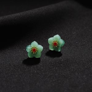 Silk Seamless Magnetic Chest Pin Anti-Light Vintage Flower Brooch New Chinese Style Pin Fixed Clothes Fashion Jewelry Accessory