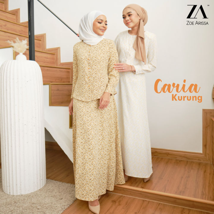 ZOE ARISSA BAJU KURUNG FLORAL MODEN 2-in-1 Kurung Nursing Friendly ...