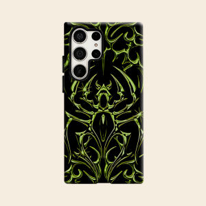 Chrome Tribal Spider Luxury Fashion Full Lens Protective Case for Samsung Galaxy S26 S25 S24 A56 A36 Plus Ultra