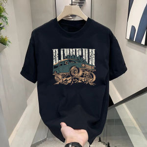 Áo Thun Nam Tay Ngắn Đường Phố Cao Mỹ Mùa Hè Thoải Mái Cotton Vải Bông In Cổ Tròn Rộng Rãi Fit Thời Trang Sành Điệu Youth Thoải Mái Mặc