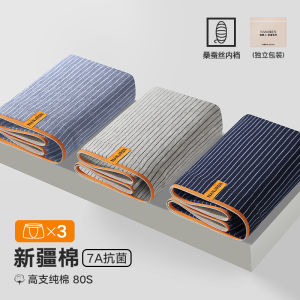 Antibacterial Pure Cotton Mens Underwear Boxer Shorts Antarctic People Youth mid Waist Briefs Four Corner Pants for Autumn Winter