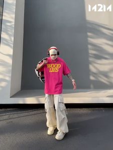 คาโก้ M2M สแล็คเอวสูง 5 สี กางเกงชาย กระเป๋า ถูกต้อง คุณสมบัติของแฟชั่นเรโทร Y2k