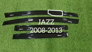 คิ้วกันสาดประตู กันสาด คิ้วกันสาด คิ้ว ดำทึบ 4 ชิ้น ฮอนด้า แจ๊ส HONDA JAZZ 2008 2009 2010 2011 2012 2013 GE ใส่ร่วมกันได้ RI