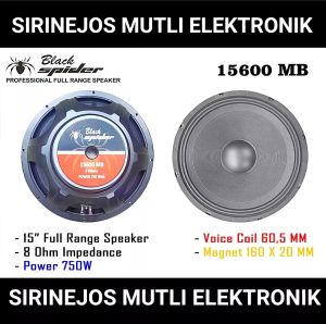 SPEAKER BLACKSPIDER 15600 MB BLACK SPIDER