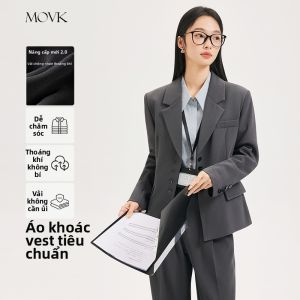 MOVK | Bộ Đồ Công Sở Nữ Màu Đen