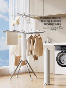 Adjustable Foldable Portable Clothes Drying Rack