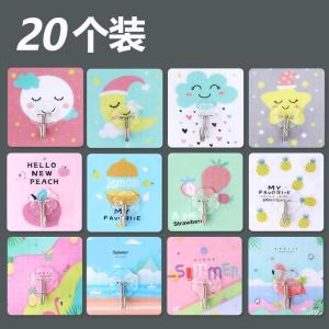 Invisible Strong Adhesive Hook Creative Cute Wall Decoration Kitchen Powerful Glue Wall Hanging No Punching Needed Plastic Material