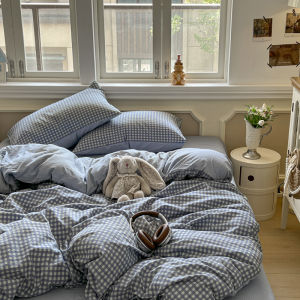 4in1 Premium Fittedsheet Floral Fitted Sheet with 2 Pcs Pillowcase Fittedsheet Set Skin-friendly Bedsheet Queen/King