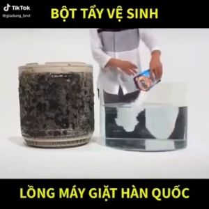 Bột tẩy vệ sinh lồng giặt Smile Mom Bột vệ sinh công nghệ Hàn Quốc khử vi khuẩn tồn đọng trong máy giặt (450g)