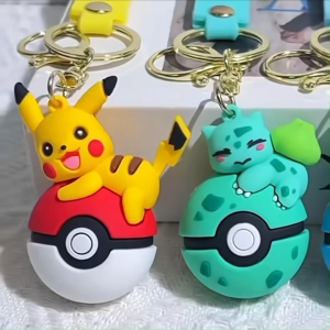 Keychain _ Pokemon comel rantai kunci loket kanak kanak hadiah Pikachu hanging keychain children kids gift 儿童皮卡丘吊坠挂饰钥匙圈